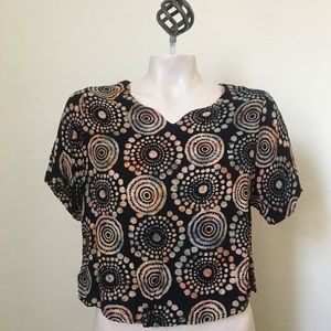 Vintage Hippie Print Top